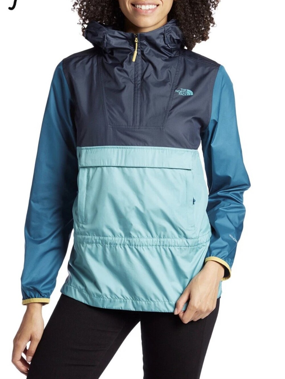 The North Face "Fanorak" Blue Anorak Pullover  Stow-away Jacket Size S